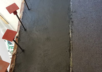 laying concrete